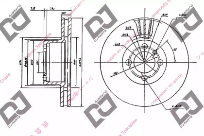 Тормозной диск DJ PARTS BD1611